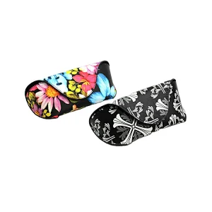 Custom Printing Logo Soft Leather Spectacle Cases