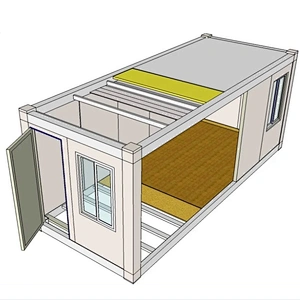 Casa contenedor prefabricada modular expandible prefabricada