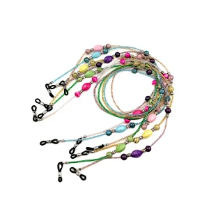 Candy Color Pretty Bead Pearls Chain  Eyewear String Eyeglasses Cords