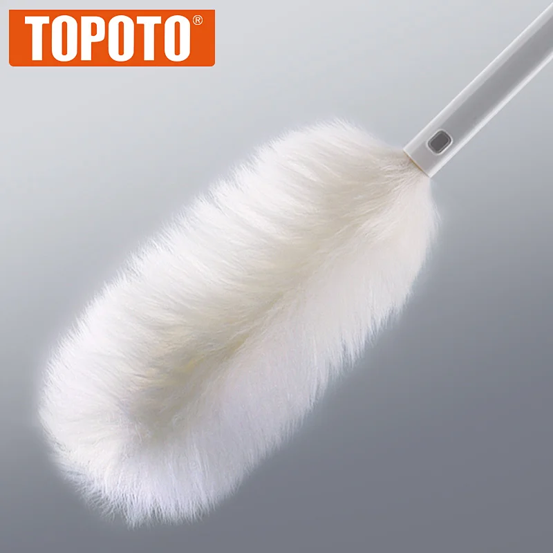 TOPOTO Quality Durable Feather Soft Pure Wool Household Duster Cleaning Car Dusters