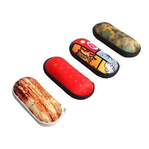 Hard Shell Printed Zip Glasses Case for Sunglasses