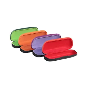 PU Leather Covered Metal Eyeglasses Case