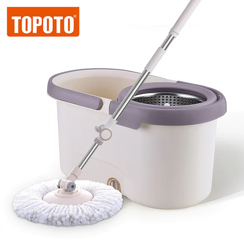 TOPOTO Best Selling Household Easy Clean 360 Magic Cleaning Floor Rotary Mop With Microfiber Mop Head