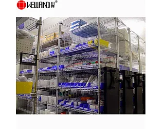 Heavy Duty Steel Bottle Storage Rack Pharmaceutical Shelf Display