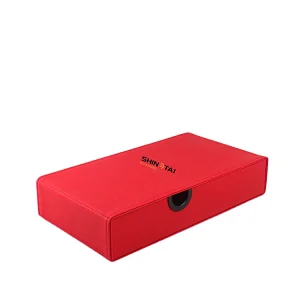 4 Grids Pu Eye Glasses Display Case with Magnetic Closure