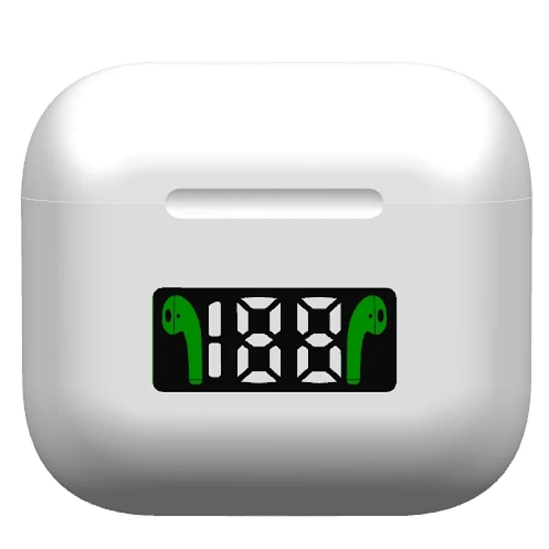 Factory Direct Sales White True Wireless Earbuds With LED Display Sports Running Earplugs