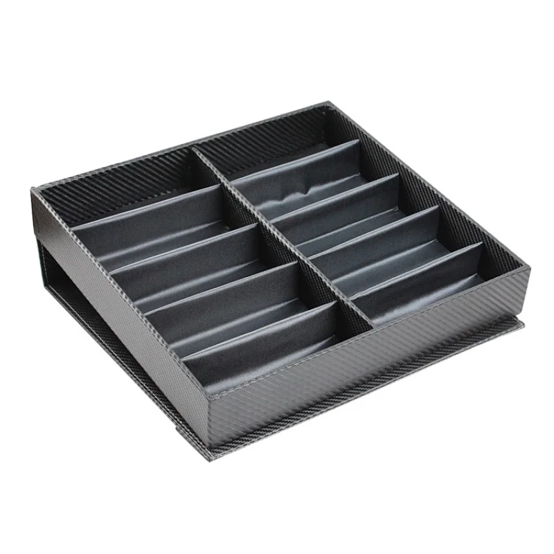 Black PU Leather Sunglasses Display Case