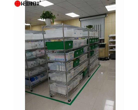 rack de armazenamento médico