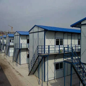 Fast Build China Factory Supply Water Proof Anti Quake T Type Prefab House for Temporary Staff Labor Camp Dormitory Office