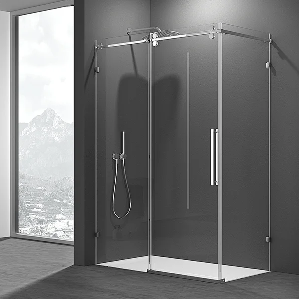 4 sided glass shower enclosure