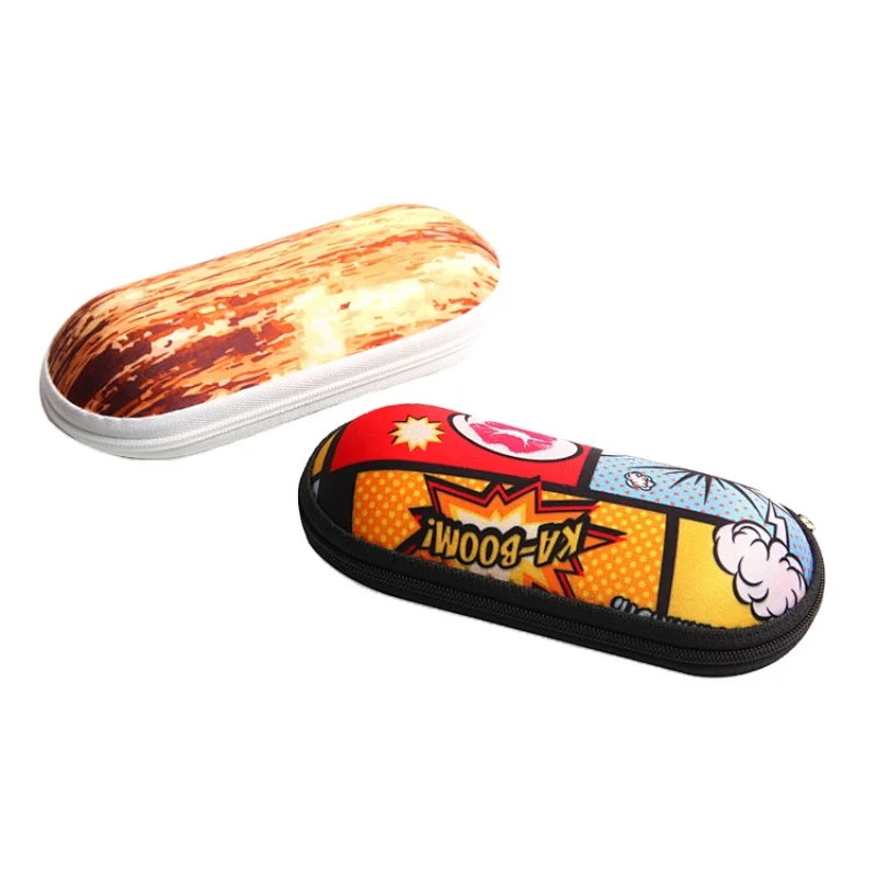 printed Zip Glasses Case