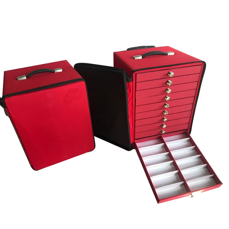 Carry Eyewear Display Suitcase Showcase Sunglasses  Display 240 Grids Optical Case