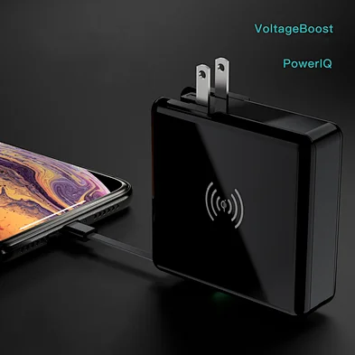 10000mAh 20W PD Power Bank+15W Wireless Charger+Worldwide Travel Charger+Integrated Cables