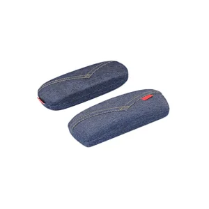 Denim Fabric Shell Reading Eyewear Case Glasses Case