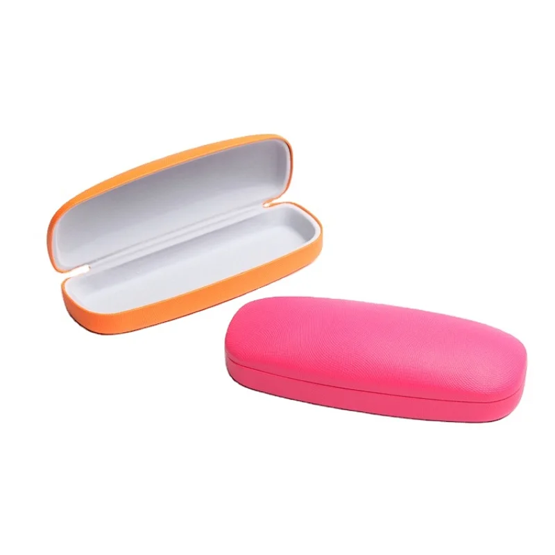 Kids Leather Hard Eyeglass Case Glasses Case