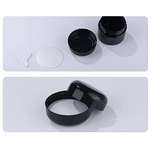 20g 30g 50g black round glass jar screw cap cosmetic skin care container package Personal Care lotion e liquid
