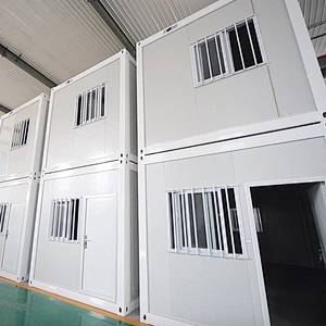 Construcción de dos o tres capas Contratistas Oficina Cuartos de estar Casa de contenedores modular prefabricada de lujo