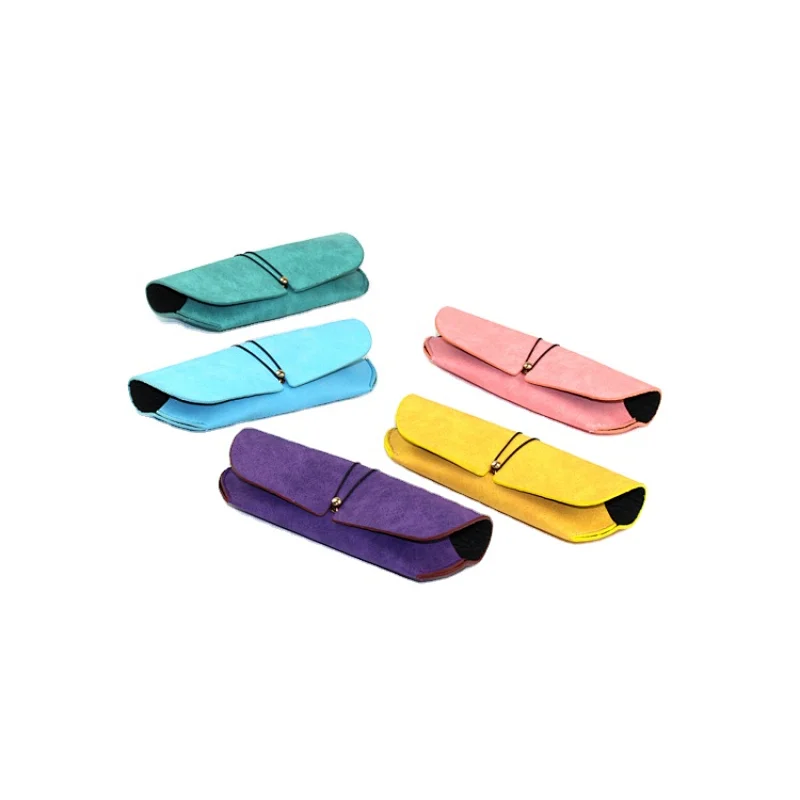 Hot Sell Half Moon PU Leathear for  Eyeglass Eyewear Case Glasses Box