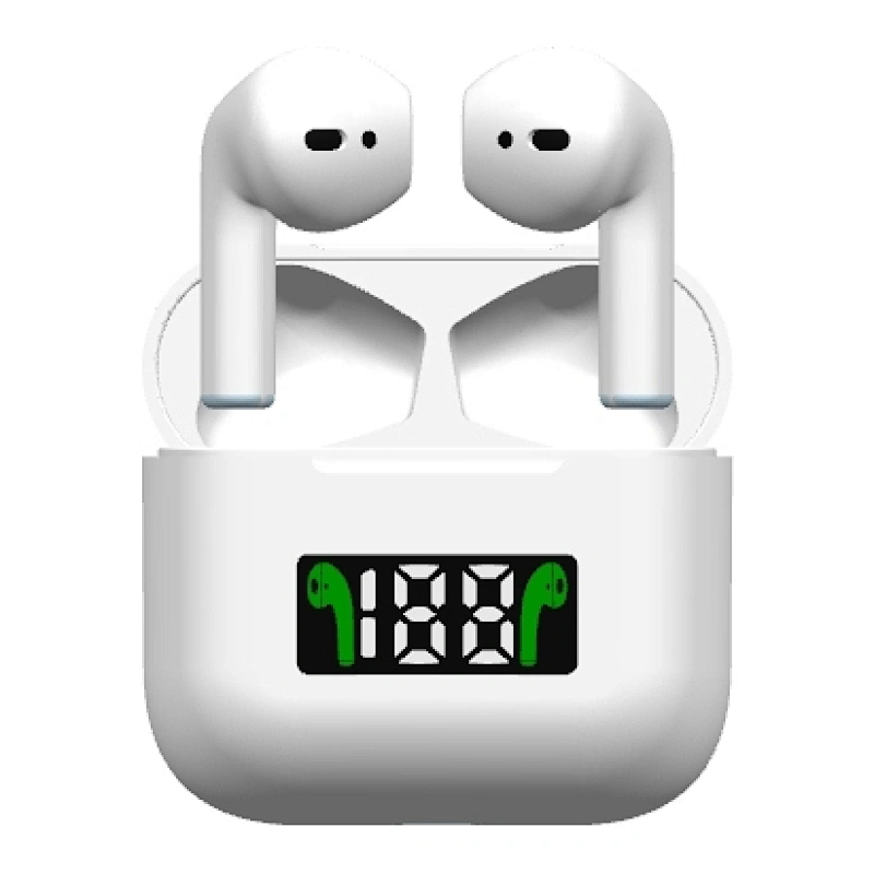 Factory Direct Sales White True Wireless Earbuds With LED Display Sports Running Earplugs