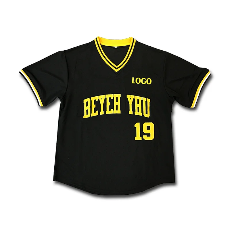 No buttons Men's Black Alternate Replica Custom Baseball Jersey
