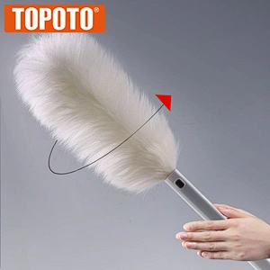TOPOTO Quality Durable Feather Soft Pure Wool Household Duster Cleaning Car Dusters
