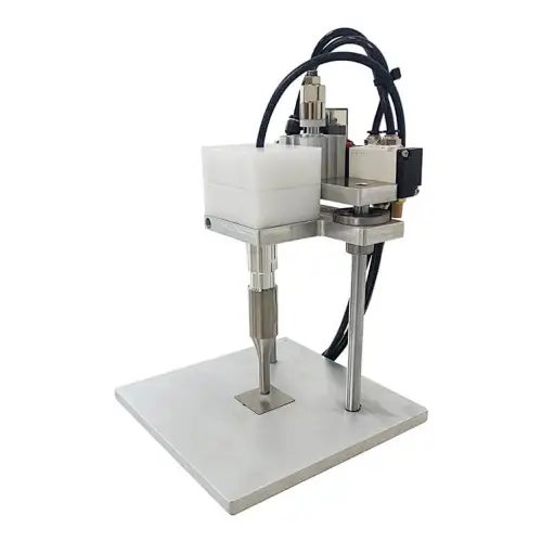 800W in stock face mask plastic ear band earloop manual ultrasonic welding machine