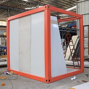 9 Square Meter Red Steel Frame Container House