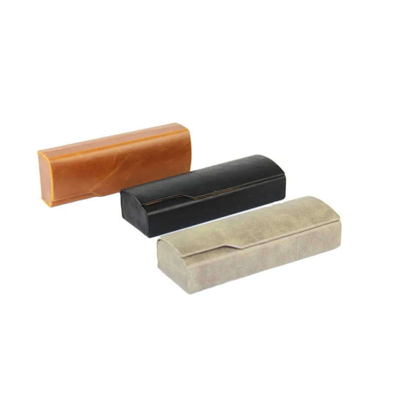 Hand made Grey PU Glasses Case