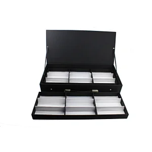 Black Glasses Suitcase for Sunglasses Organizer and Display