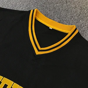 No buttons Men's Black Alternate Replica Custom Baseball Jersey