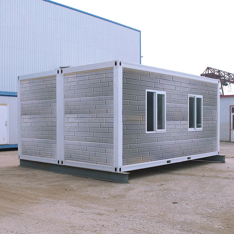 Casas de cabina prefabricadas prefabricadas prefabricadas combinadas prefabricadas del envase del paquete plano pequeño en venta