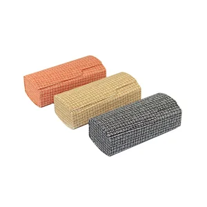 New Model Linen PU Leather Material Sunglasses Case Recommend