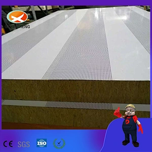 sound insulation perforated rock wool panel