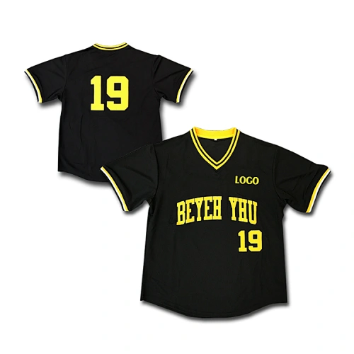 No buttons Men's Black Alternate Replica Custom Baseball Jersey