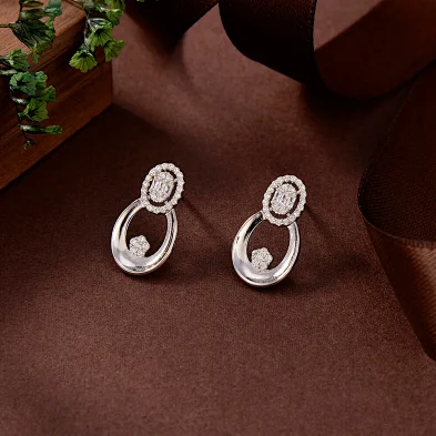 dark silver earrings