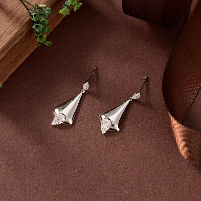 silver tone earrings
