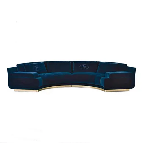 High Quality Hotel Lobby Living Room round sofa Round Couch Furniture 7 Seats Sofa set