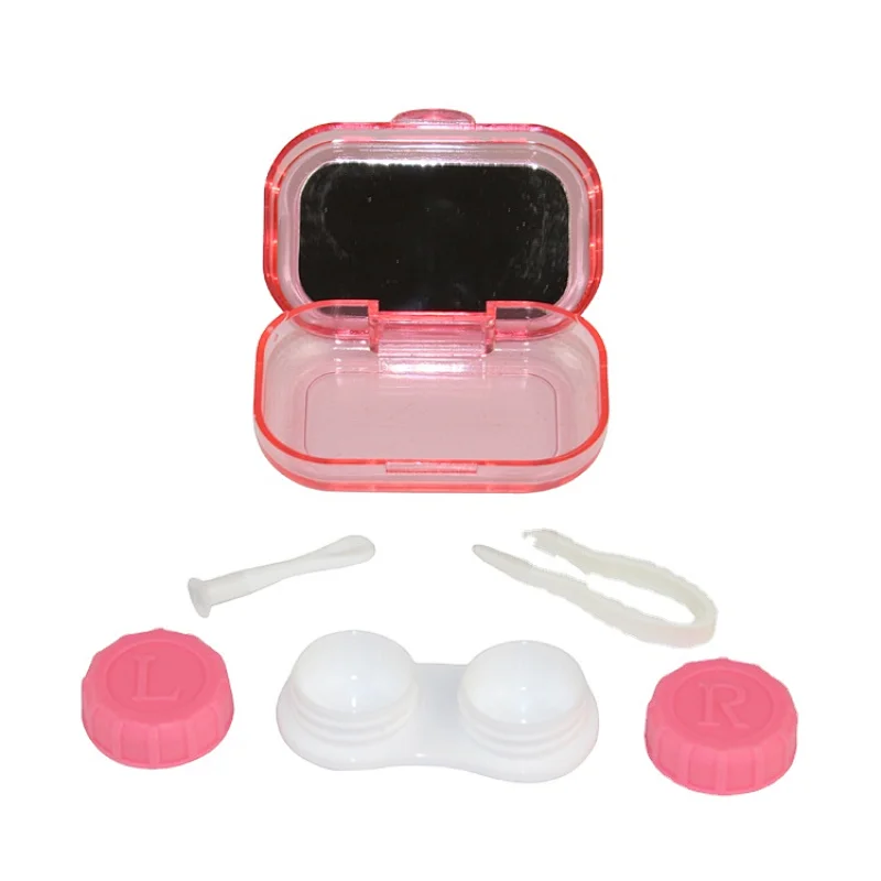 Cheap Stylish Contact Lens Holder Cases Contact Lens Kits With Mirror