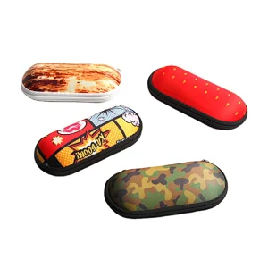 Hard Shell Printed Zip Glasses Case for Sunglasses
