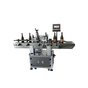 Automatic positioning round bottle labeling machine