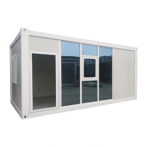 Factory Supply Hight Quality Steel Frame Modern Luxury Modular Prefabricated Prefab Mobile Container House Sales with Glass Wall for Office