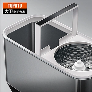 TOPOTO TOP Quality 2021 New Design Super S/S Spin Mop Stainless Steel Bucket Cleaning Mops