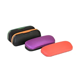 PU Leather Covered Metal Eyeglasses Case