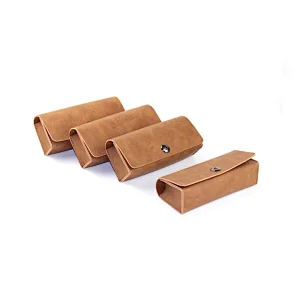Soft leather sunglasses case