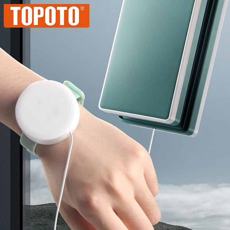 TOPOTO Quick Clean Double Sided Window Cleaner Thick Glass Cleaner Magnetic Window Cleaner
