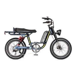 (JSL039A low-end)New Design fashion 20 inch 48v 500w full suspension fat tire snow electric bicycle electric bike ebike beach cruiser ebike