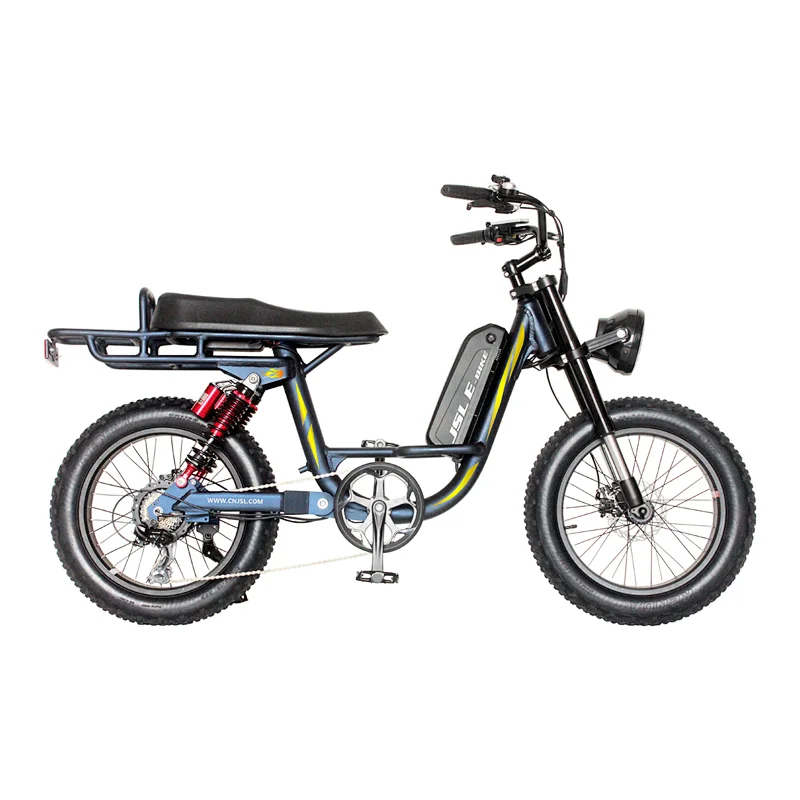 (JSL039A low-end)New Design fashion 20 inch 48v 500w full suspension fat tire snow electric bicycle electric bike ebike beach cruiser ebike