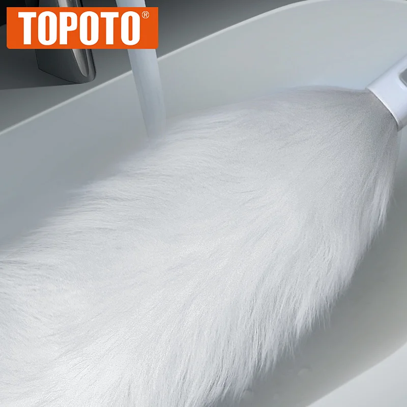 TOPOTO Quality Durable Feather Soft Pure Wool Household Duster Cleaning Car Dusters