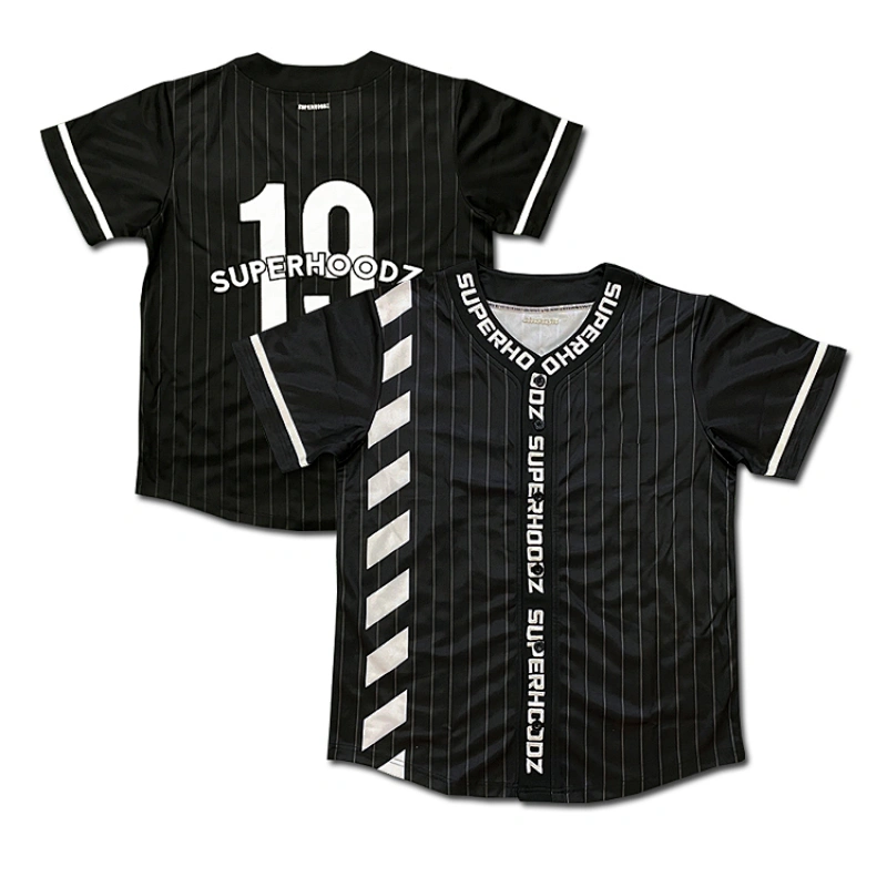 Men's Black Embroidery Replica Player Name Jersey Baseball Uniform Custom