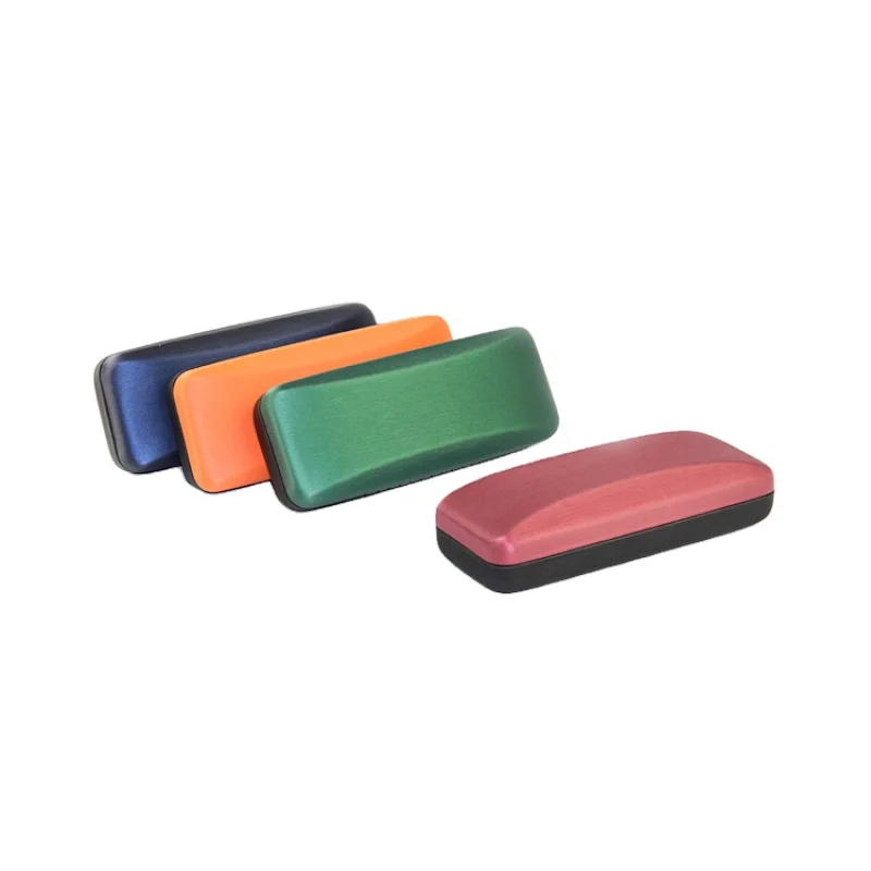 Hard Shell PU Metal Glasses Case